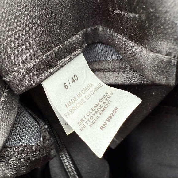 Vera Wang Black Silk Corset Satin Peplum Long Evening Dress size 6 - Picture 13 of 13